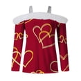 thumbnail image 4 of NMMUED Valentine Shirt for Women Red Valentines Off the Shoulder Tops for Women Heart Graphic Shirt Valentine Heart Love Shirt Y2k Tops Valentines Long Sleeve Shirt (S-3XL), 4 of 5