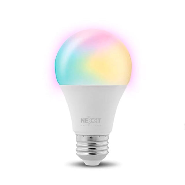 Foco LED Inteligente Nexxt Solutions Conectivity Luz Colores A19 RGB 110V