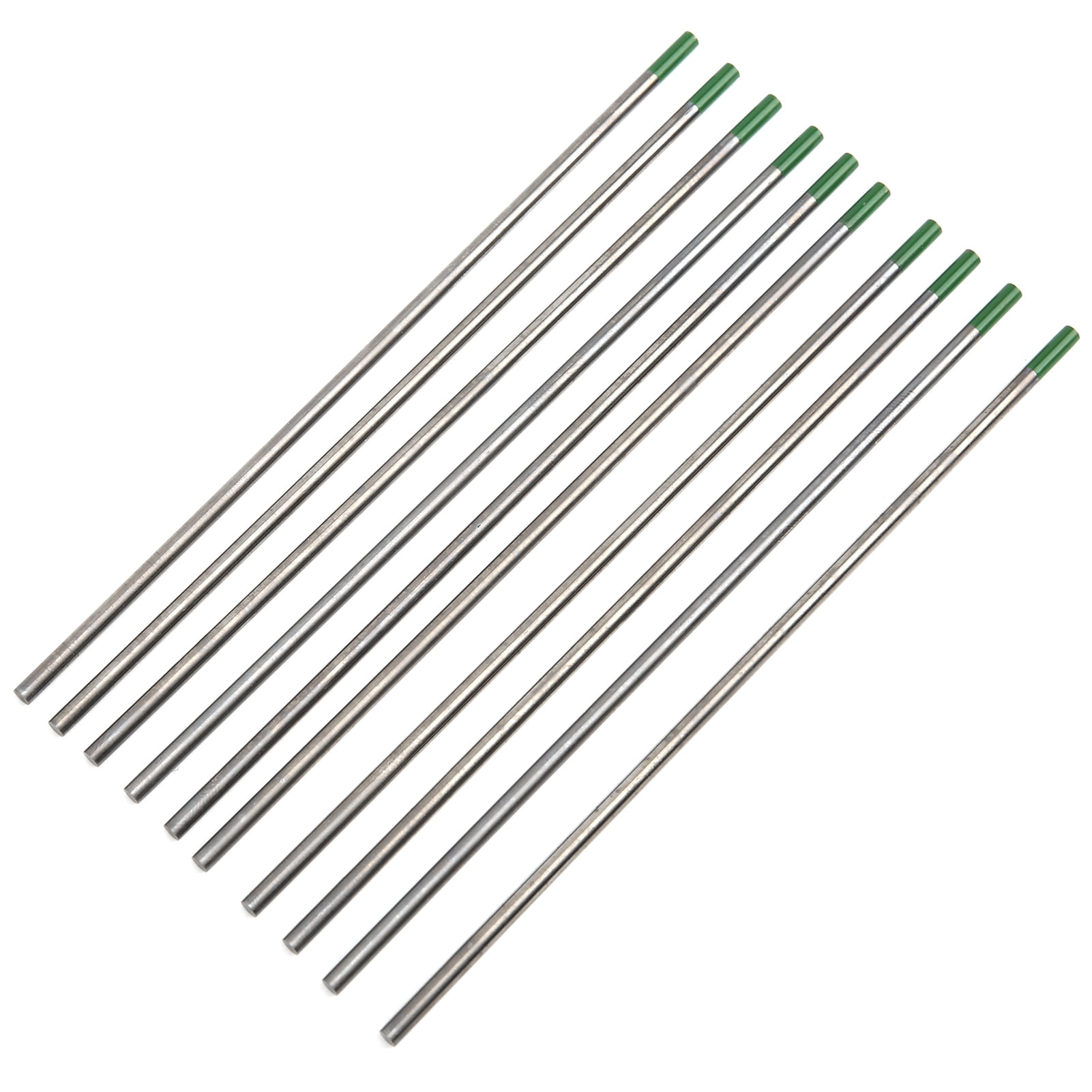 10Pcs Welding Tungsten Electrode Green Tip Tungsten Needle For Argon Arc Welding 