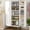 White-4, variant on ModFurne Pantry Cabinet, 51.18” Tall Kitchen Storage Cabinet with Adjustable Shelves and Gold Metal Base – Ideal for Kitchen, Living Room & More