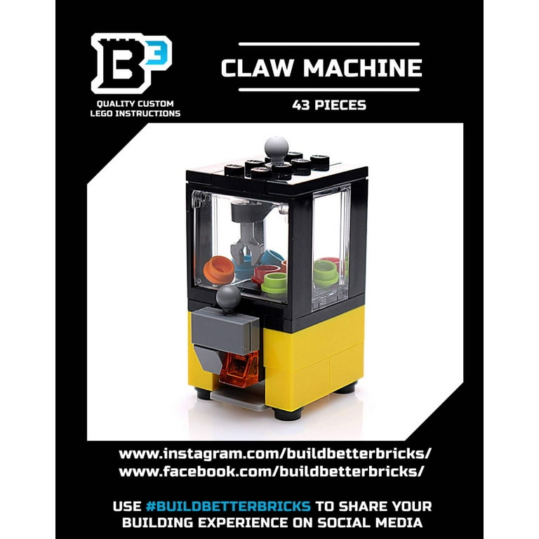 B3 Customs Arcade Claw Machine Building Set made from LEGO parts