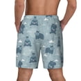 thumbnail image 4 of Goofa Cute Hippopotamus Printed Men's Swim Trunks Board Shorts Quick Dry Mens Swimming Trunks with Compression Liner,Breathable Fit Hawaii Beach Shorts-Medium, 4 of 9
