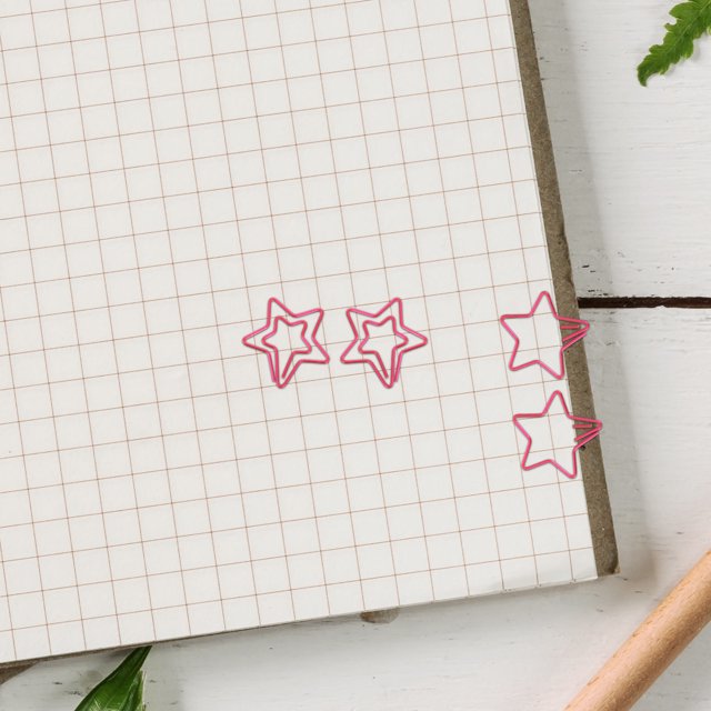 unbranded 120Ud Clips Planificadores Rosados En De Estrella Para Y Uso Diario