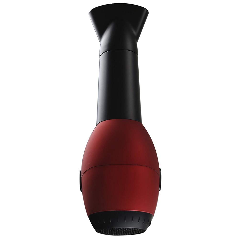 OVENTE Professional Hair Dryer with Diffuser, Black & Red X3400BR