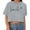 Light Gray, variant on Fgnfyis Women's Fashion Crop Top Short Sleeve Printed Casual Summer Womens Summer Tops White XL
