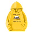 thumbnail image 3 of WOYY Tween Girls Loose Cute Graphic Hoodie Cute Panda Hooded Sweatshirt with Pocket, 3 of 3