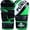 Green, variant on Right Punch Hybrid MMA Grappling Gloves – Maya Hide Leather Open Palm Sparring Gloves for Men and Women