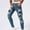 Blue, variant on Ripped Hollow Out Jeans for Mens Frayed Distressed Stretch Tapered Leg Denim Pants Slim Fit Skinny Jeans