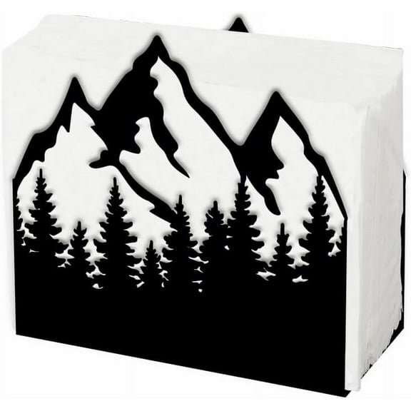 Iron Napkin Holder Mountain 125x50x135x1.3mm