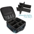 thumbnail image 4 of FORMRS Travel Makeup Bag Large Capacity Train Case Cosmetic Organizer with Adjustable Dividers, Lightning Pattern, 4 of 8