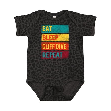 

Inktastic Cliff Diving Eat Sleep Cliff Dive Repeat Gift Baby Boy or Baby Girl Bodysuit