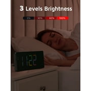 Mpow Projection Alarm Clock, Digital Clock with 180° Rotatable Projector, 3-Level Brightness, Progressive Volume, USB Charger, Battery Backup, Digital Alarm Clock for Bedroom