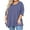 C1-Purple Gray, variant on SHOWMALL Plus Size Women Top 3/4 Sleeve Clothes Purple Red 3X Blouse Swing Tunic Crewneck Loose Clothing Shirt for Leggings