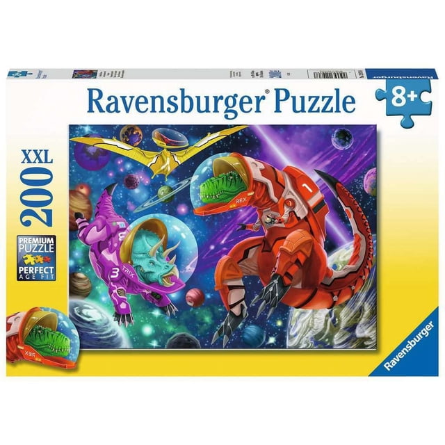Rompecabezas Ravensburger Space Dinosaurs 200 piezas