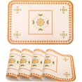 thumbnail image 1 of Manteles individuales de cuero, manteles individuales para mesa de comedor, juego de 4 manteles individuales de cocina lavables antideslizantes resistentes al calor, decoración de mesa Fokelyi WMZY-302-2, 1 of 7