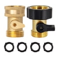 thumbnail image 5 of HeavyDutyBrassShutOffValveGardenHoseConnector,2Sets, 5 of 5