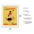 thumbnail image 2 of Argentina-Argentinean Gaucho (Cowboy) Mate Calabash Gourd Boleadoras-Pacifica International Airways-Vintage Airline Travel Poster c.1950s-Japanese Unryu Rice Paper Art Print (Unframed) 12 x 16 in, 2 of 4