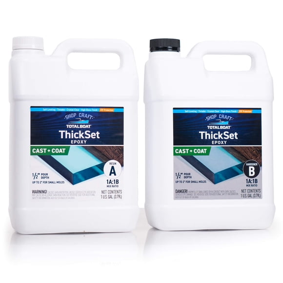 Resina epoxídica TotalBoat Thickset Deep Pour, 7,6 L, curado rápido