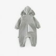 thumbnail image 3 of Newborn Infant Baby Boy Girl Clothes Shark Romper Hooded Cotton Warm Jumpsuit, 3 of 6