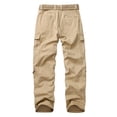 thumbnail image 2 of Mens Cargo Pants Relaxed Fit Classic Casual Pants, 2 of 6