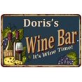 thumbnail image 1 of Doris's Wine Bar Gift Green Sign Rustic Decor 8x12 108120055058, 1 of 1