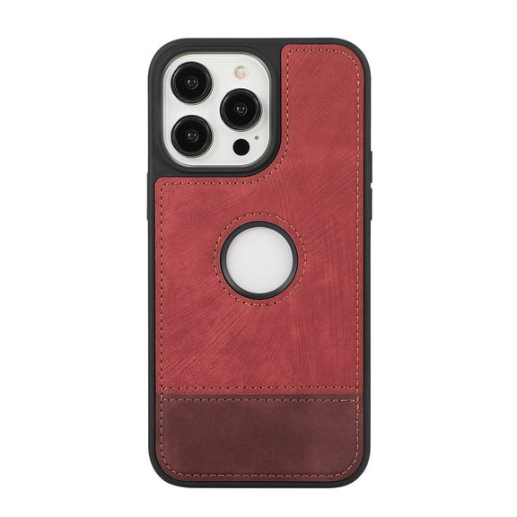 Decase iPhone 11 Phone Case,PU Leather Ultra Slim Fit Logo View Luxury Elegant Business Anti-Scratch Cover Shell,for iPhone 11,Red