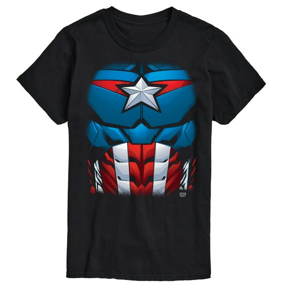 Marvel - Captain America Costume - Men's Short Sleeve Graphic T-Shirt