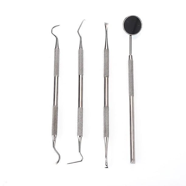 4pcs Dental Teeth Whitening Kit Dentist Tooth Plaque Calculus Tartar Remover Tools