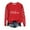 Red E, variant on Womens Christmas Sweatshirt Round Neck Long Sleeve Xmas Graphic Fashion Casual Loose Fit Pullover Tops (XL, Red)