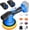 BLUE-B, variant on Cordless Buffer Polisher, 2x2Ah 21V 6'' buffer Waxer Kit, 6 Variable Speed 5500RPM Orbital Polisher, 5 Kinds Pads Polisher for Detailing, Boat Sanding, Scratch Removing
