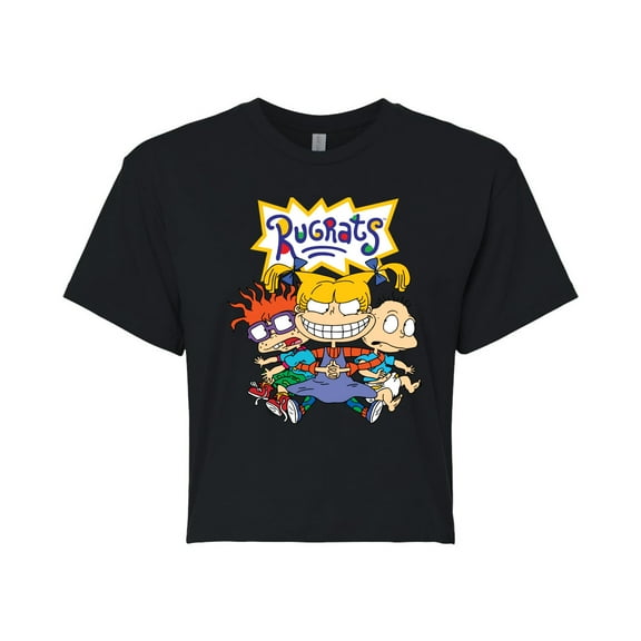 Rugrats - Crew Love - Juniors Cropped Cotton Blend T-Shirt