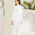 thumbnail image 2 of XIAONU Womens Classic Button-Down Pajama Set Long-Sleeve Top & Pants Sleepwear Fall Winter Soft Warm Daily Loungewear, 2 of 4