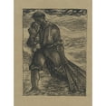 thumbnail image 3 of Richard Nicolaüs Roland Holst 14x18 Black Modern Framed Museum Art Print Titled - Visser with Net (1878 - 1938), 3 of 5