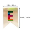 thumbnail image 2 of 2 juegos de banderines dorados con bandera española para decoración colgante de cumpleaños, 2 of 5