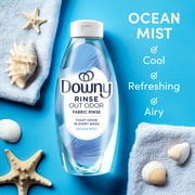 Downy Rinse Out Odor Laundry Rinse, Tackles Tough Odors and Refreshes, Ocean Mist Scent, 25.5 fl oz