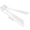 thumbnail image 2 of unbranded Detachable White Satin Bow Train Wedding Dress Accessory with Long Decorative Bow Design, 2 of 7