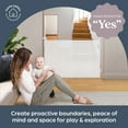 thumbnail image 3 of Dreambaby Glide N Hide 35'' Extra Tall, 55'' Wide Retractable Baby Gate - Ideal for Stairs, Doorways & Halls, Durable Mesh, EZY-Check Indicator, Dog & Pet Gate, 3 of 8