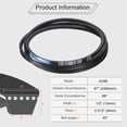 thumbnail image 2 of 2Pack AX99 EPDM V-Belt, Raw Edge Cogged V Belt, 97" Outer Circumference, 2 of 5