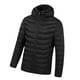 thumbnail image 3 of Chaqueta térmica para hombre, abrigo térmico ligero para invierno, mochilero, senderismo, patinaje Negro, 3 of 9