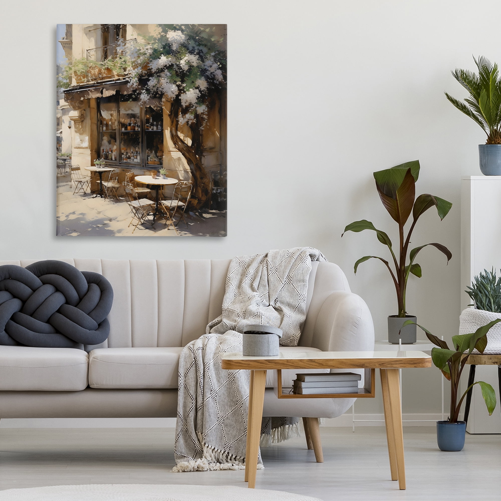 Stupell Industries Sunlit French Cafe Terrace Canvas Wall Art, design by Creative Studio