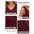 thumbnail image 4 of MOYIKO Tank Tops for Women V Neck Sleeveless Tops Summer Trendy Dressy Casual Flowy Shirts Loose Fit, 4 of 7