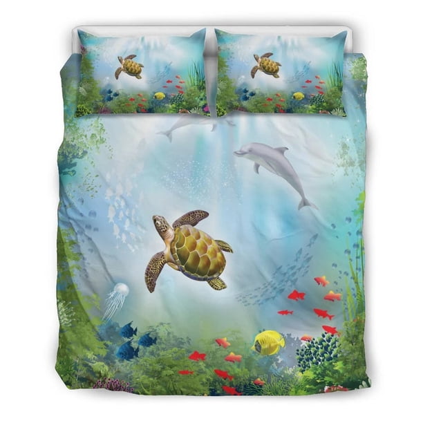 Juego de cama Hawaiian Animal In The Ocean Polynesian