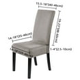 thumbnail image 2 of Haperlare 4 Pcs Velvet Dining Chair Covers Soft Stretch Chair Covers for Dining Room Parsons Chair Protectors Slipcovers, Taupe, 2 of 7