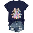 thumbnail image 7 of Dmsael Halloween Boo Shirts for Women Funny Halloween Shirts Fall Thanksgiving Gift Tshirts Tops Womens Shirts(Navy,M), 7 of 7
