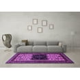 thumbnail image 3 of Ahgly Company Indoor Square Persian Purple Traditional Area Rugs, 5' Square, 3 of 4