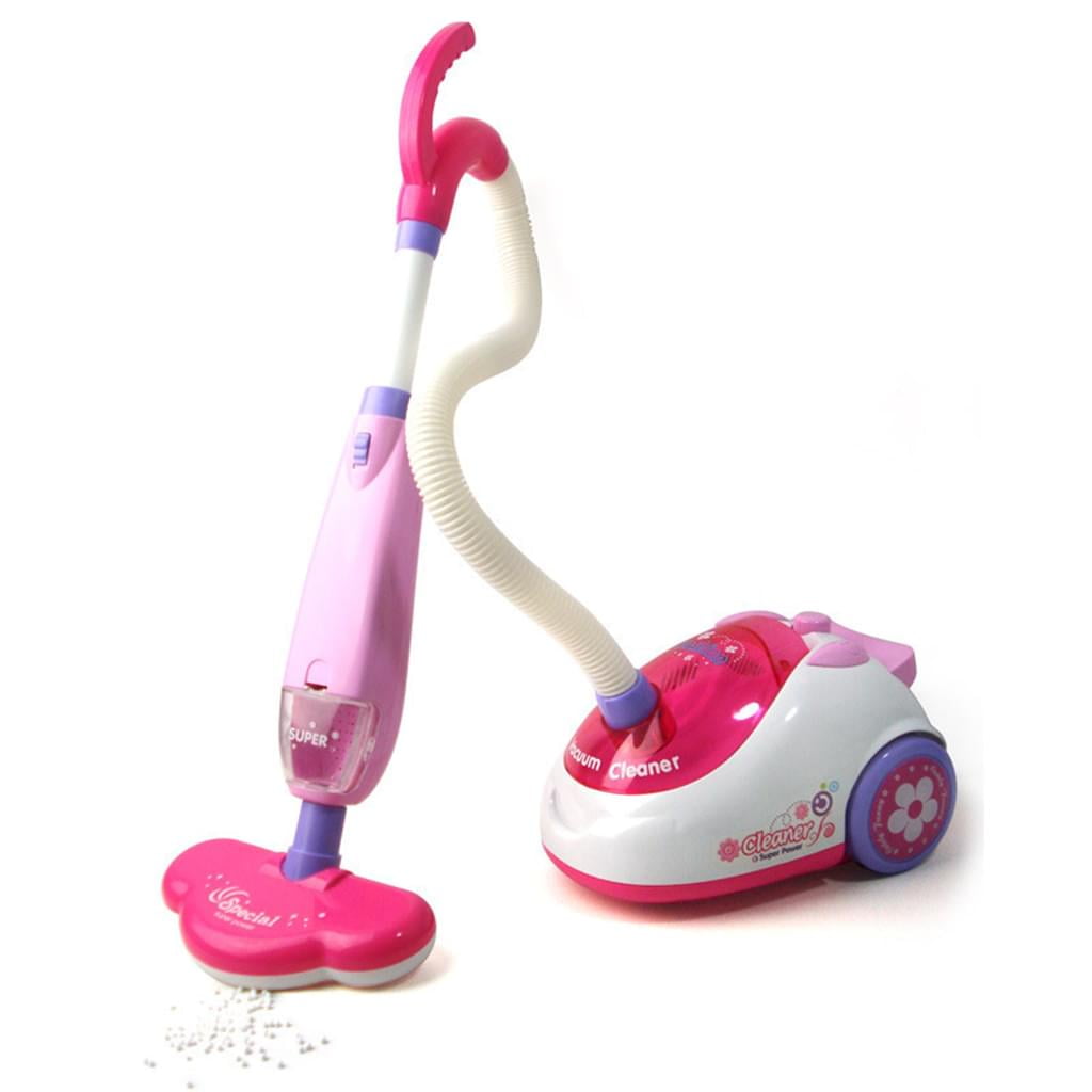Aspirateur Jouet Pour Enfant – Aspirateur électrique Sans Fil Qui Fonctionne Vraiment, 3 Embouts, En PP, Bleu, 61,8 Cm, Cadeau Nettoyage Ludique