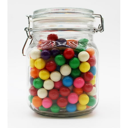 Naturejam GumBalls Small Assorted 1Pound 243 Pieces-Mini Rainbow Bubble Gum for Candy Jars & Events