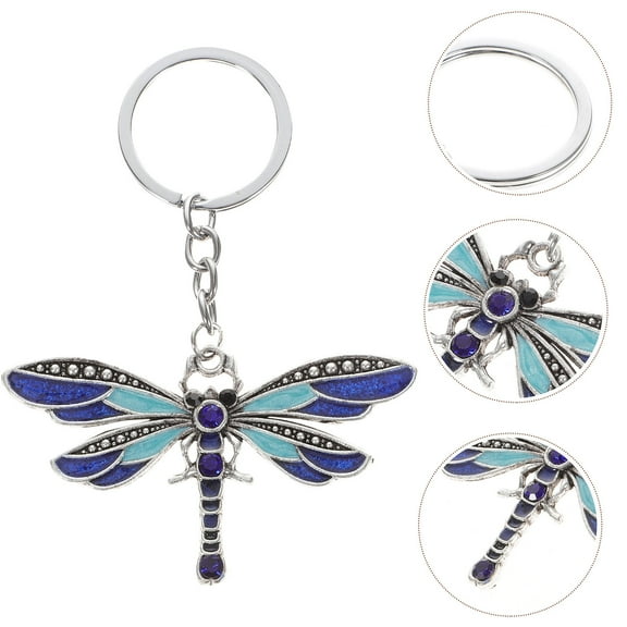 WHAMVOX Dragonflies Bags Dragonfly Keychain Decorative Keychain Man 7.3X4.4CM Blue