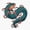 1pcs, variant on Electrifying Electric Eel Swimming Sticker