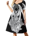 thumbnail image 2 of Vestido holgado de manga corta "Orgullo de NASCAR" "Soy NASCAR" para mujer, ideal para el baile de graduación y la fiesta., 2 of 7
